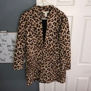 Super Cute Leopard Pea Coat